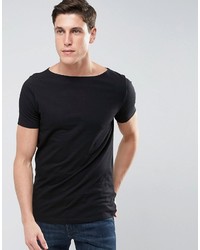 schwarzes T-shirt von Asos