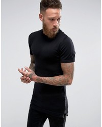 schwarzes T-shirt von Asos