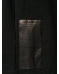 schwarzes T-shirt von Jil Sander