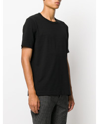 schwarzes T-shirt von Jil Sander