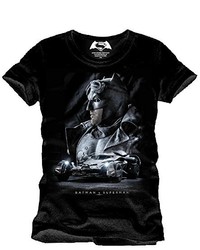 schwarzes T-shirt von Batman