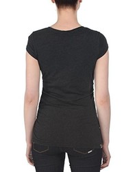 schwarzes T-shirt von Bench