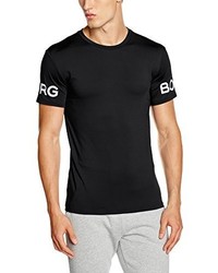 schwarzes T-shirt von Bjorn Borg