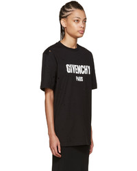 schwarzes T-shirt von Givenchy