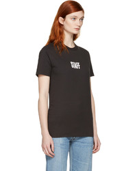 schwarzes T-shirt von Vetements