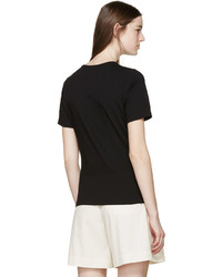 schwarzes T-shirt von Carven