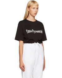 schwarzes T-shirt von Gosha Rubchinskiy