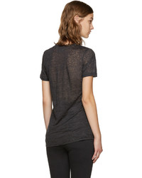 schwarzes T-shirt von Isabel Marant