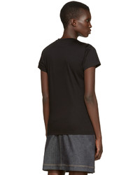 schwarzes T-shirt von Carven