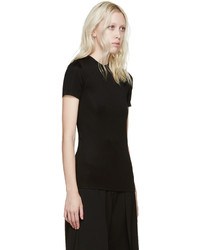 schwarzes T-shirt von Paco Rabanne