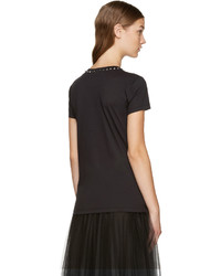 schwarzes T-shirt von Valentino