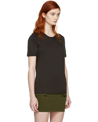 schwarzes T-shirt von Dsquared2