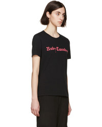 schwarzes T-shirt von Undercover