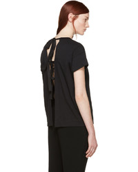 schwarzes T-shirt von Marni