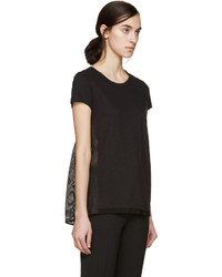 schwarzes T-shirt von Moncler