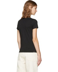 schwarzes T-shirt von Visvim