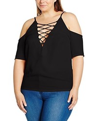 schwarzes T-shirt von Boohoo Plus