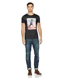 schwarzes T-shirt von Boss Orange