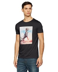 schwarzes T-shirt von Boss Orange