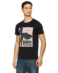 schwarzes T-shirt von Boss Orange