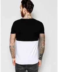 schwarzes T-shirt von Asos