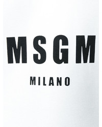 schwarzes T-shirt von MSGM