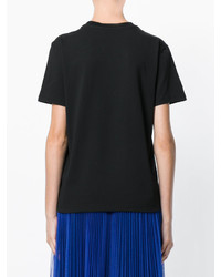 schwarzes T-shirt von MSGM