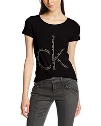 schwarzes T-shirt von Calvin Klein Jeans