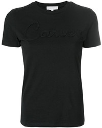 schwarzes T-shirt von Carven
