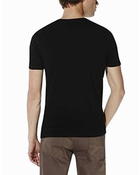 schwarzes T-shirt von Celio