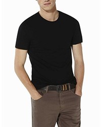 schwarzes T-shirt von Celio