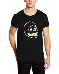 schwarzes T-shirt von Cheap Monday