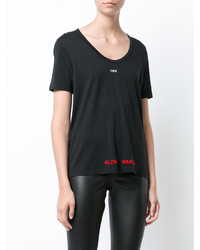 schwarzes T-shirt von Off-White