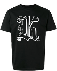 schwarzes T-shirt von Christopher Kane