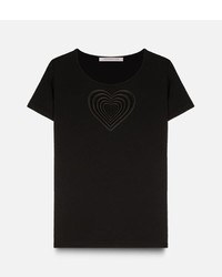 schwarzes T-shirt von Christopher Kane
