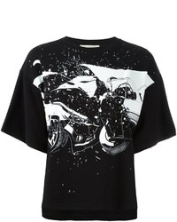 schwarzes T-shirt von Christopher Kane