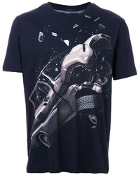 schwarzes T-shirt von Christopher Kane