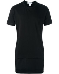 schwarzes T-shirt von Comme des Garcons