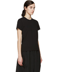 schwarzes T-shirt von Comme des Garcons