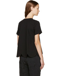 schwarzes T-shirt von Comme des Garcons