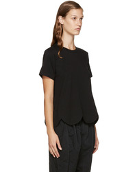 schwarzes T-shirt von Comme des Garcons