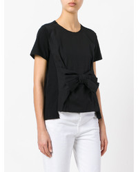 schwarzes T-shirt von Comme des Garcons