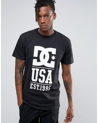 schwarzes T-shirt von DC