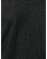 schwarzes T-shirt von Frame