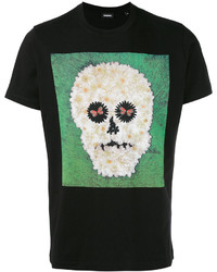 schwarzes T-shirt von Diesel