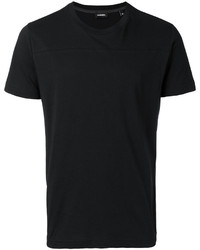 schwarzes T-shirt von Diesel