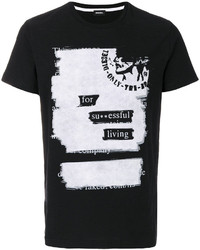 schwarzes T-shirt von Diesel