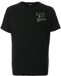 schwarzes T-shirt von Diesel