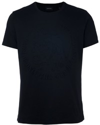 schwarzes T-shirt von Diesel