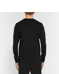 schwarzes T-shirt von Reigning Champ